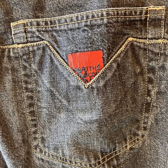 Vintage Rare Marithe Francois Girbaud Mens Jeans Size 34x30 Blue Hip Hop Skater - Picture 8 of 14